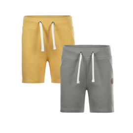 Koko Noko - Set van 2 jogging shorts - Grijs / Geel