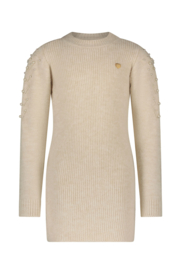 Le Chic - Jurk Saknita knit & pearls - Dreamy Creamy