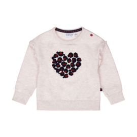 Dirkje - Sweater hartje - Beige