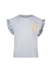 Le Chic - T-shirt NOPALY bird & flower - Blue Orchid