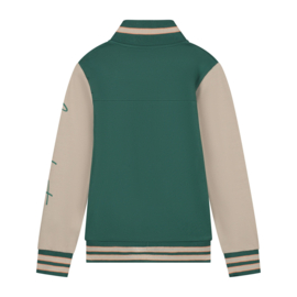 SKURK - Baseball vest Vik - Green/ Sand