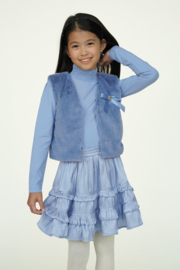 Le Chic - Furry gilet Eloisa - blauw