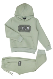 Boomkids - 2-delige Icon joggingset - mintgroen