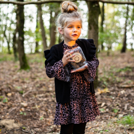 Koko Noko - Gilet gebreid met ruffles - zwart