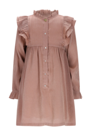 Le Chic - Jurk met ruches Skylar - Koper
