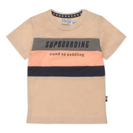 Dirkje - T-shirt Supboarding - Peach