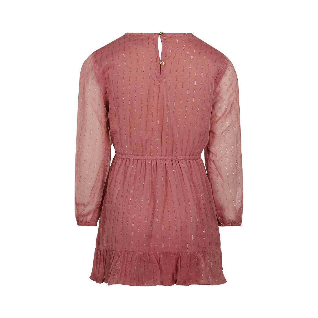 Koko Noko - Kleedje met ruches - Dark old pink