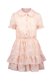 Le Chic - Jurk Swanka embro voile - baroque pink