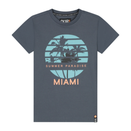 SKURK - T-shirt Tar - antraciet grijs