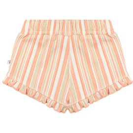 Ducky Beau - Short gestreept met ruffles - Gray morn