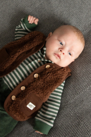 B.E.S.S. - Gilet teddy - Walnut