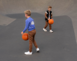 SKURK - Baseball vest Vikke - Bruin/zwart