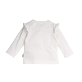B.E.S.S. - Shirt Ruffles Heart - Off White