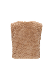 Le Chic - Furry heartshaped gilet Eloisa - beige