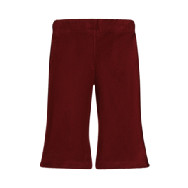 Dirkje - Flared broek rib - donkerrood