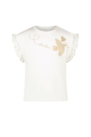 Le Chic - T-shirt NOPALY bird & flower - Off White