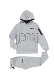 Boomkids - Icon joggingset washed - grijs