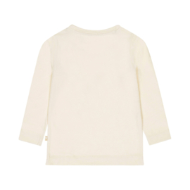 Dirkje - Longsleeve teddy vosje - Off white