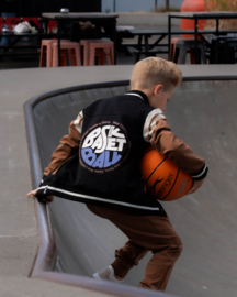 SKURK - Baseball vest Vikke - Bruin/zwart