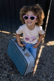 Koko Noko - T-shirt met gehaakte hartjes - beige