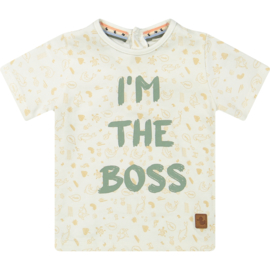 Ducky Beau - T-shirt " I'M THE BOSS " - Off white