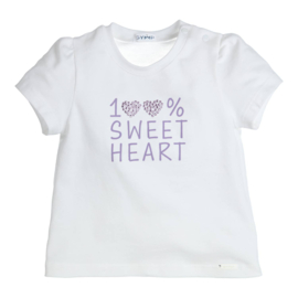 Gymp - T-shirt Aerobic 100% sweetheart - wit