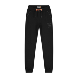 SKURK - Joggingbroek met zakritsen Beike - zwart