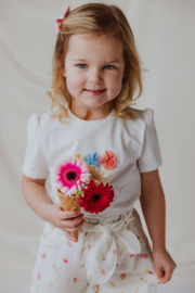 Gymp - T-shirt Aerobic Ice cream - White