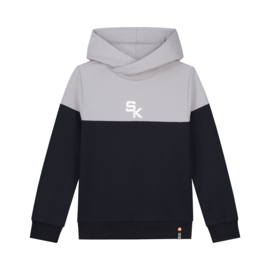 SKURK - Hoodie Siebse - Navy/Grey