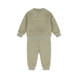 Dirkje - 2-delige set met sweater en broek rib - Lichtgroen