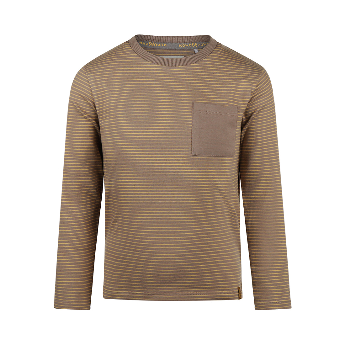 Koko Noko - Longsleeve gestreept - Taupe