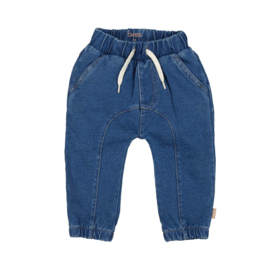B.E.S.S. - Broek Jog Denim - Stone Wash