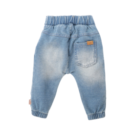 B.E.S.S. - Pants Denim Embroidery - Snow Wash