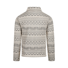 Koko Noko - Sweater met col en etnische print - Off white