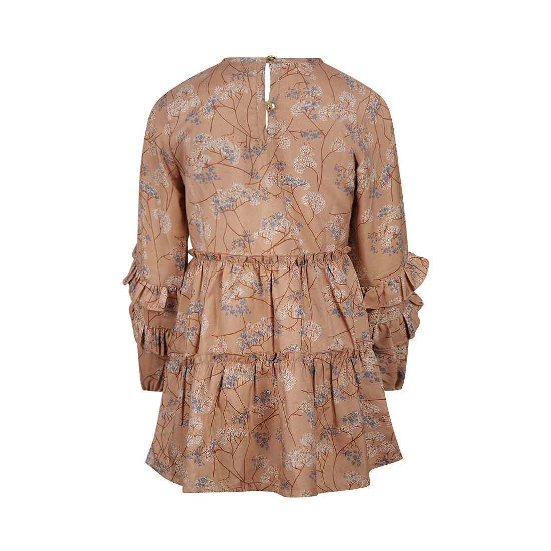 Koko Noko - Jurk met bloemenpatroon - Caramel brown