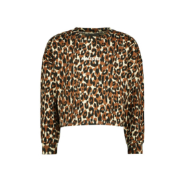 RAIZZED - Sweater Hanna met panterprint - bruin/beige