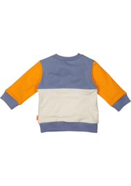 BESS - Sweater Colorblock - White