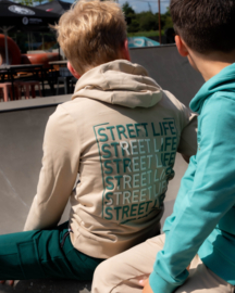 SKURK - Hoodie met print Sudem - Beige