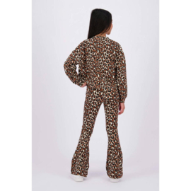 RAIZZED - Sweater Hanna met panterprint - bruin/beige