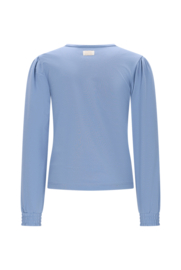 Le Chic - Longsleeve Nonsy met strik - Blauw