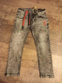 Icon - Jeans broek splatter - Grey