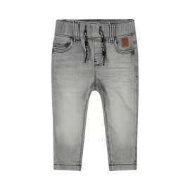 Dirkje - Jeans broek tapered fit knitted - grijs