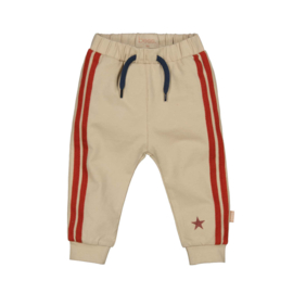 B.E.S.S. - Broek Red stripes - Sand