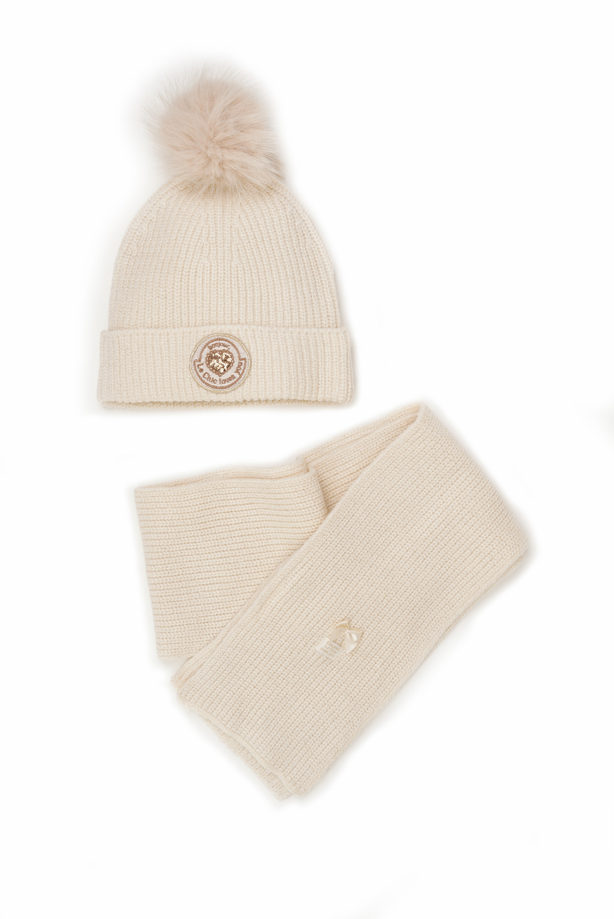Le Chic - Muts & sjaal Robya - Off-White