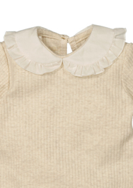 BESS - Romper Collar Rib - Sand