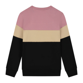 SKURK - Sweater Sjoerd - Colourblock roze
