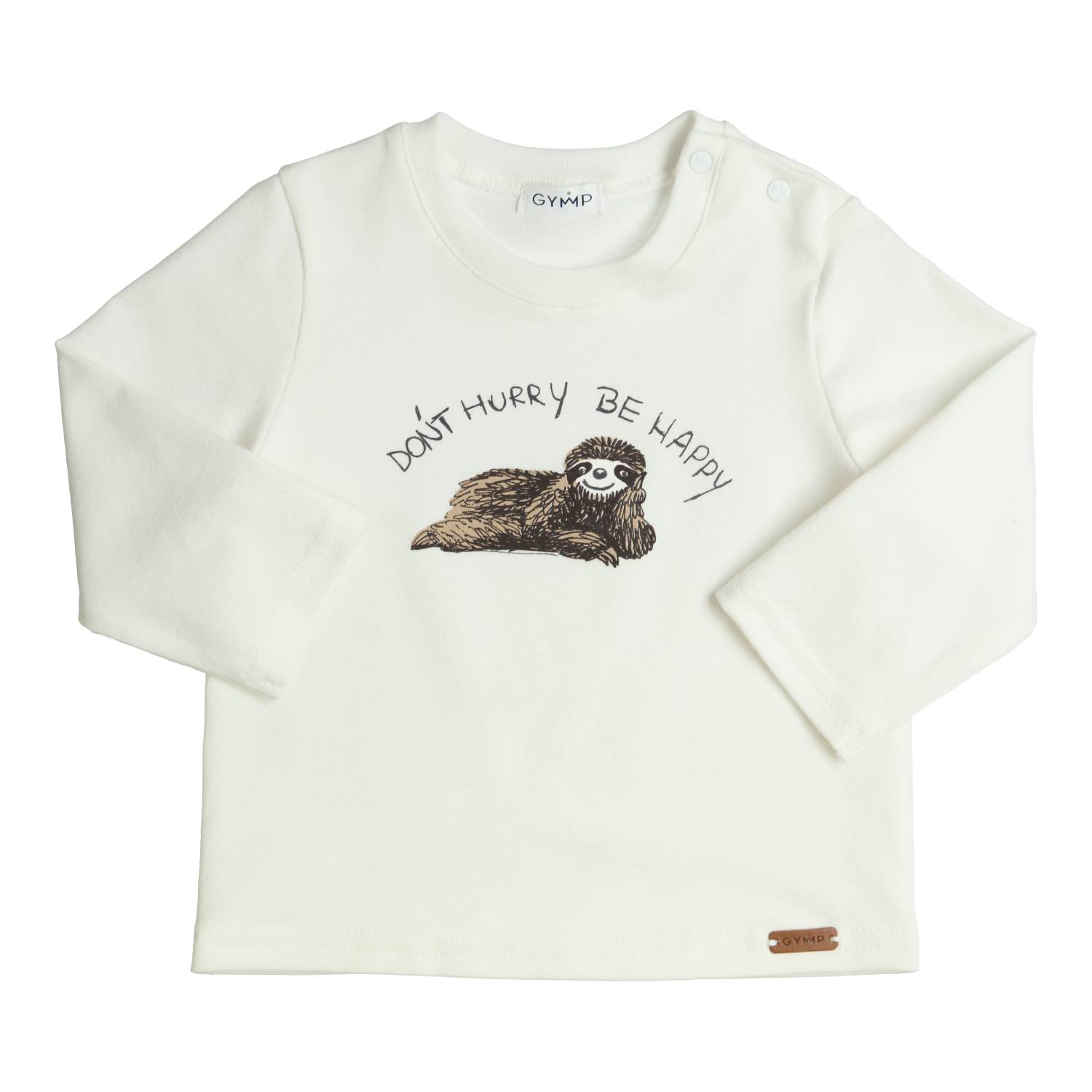 Gymp - Longsleeve Aerodoux luiaard - Off white