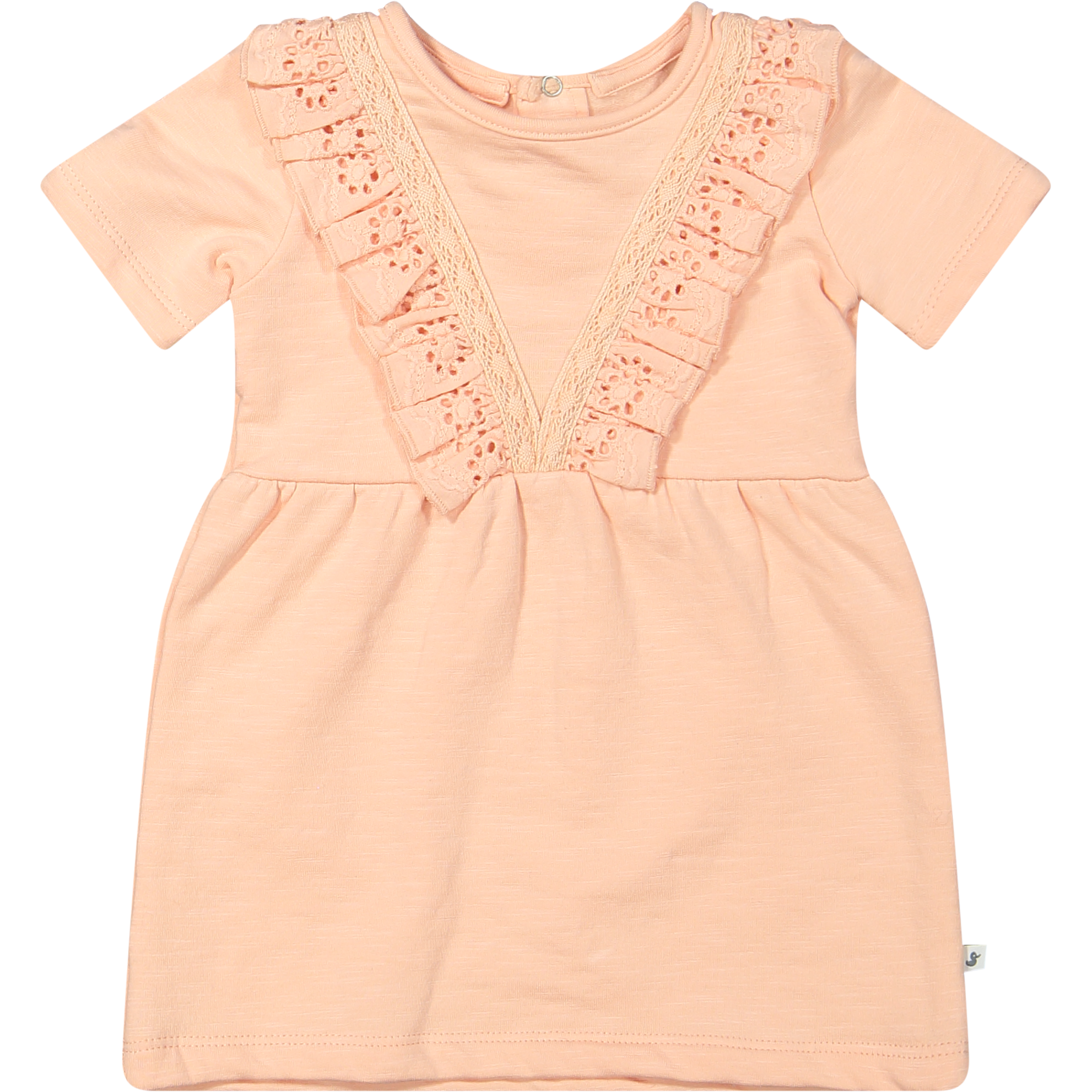 Ducky Beau - Kleedje met ruffles - Peach bud