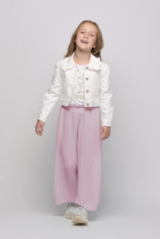 Le Chic - T-shirt Nommy pearls & flowers - Off white