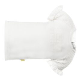 Koko Noko - T-Shirt Met Ruffle Mouwtjes - Off White